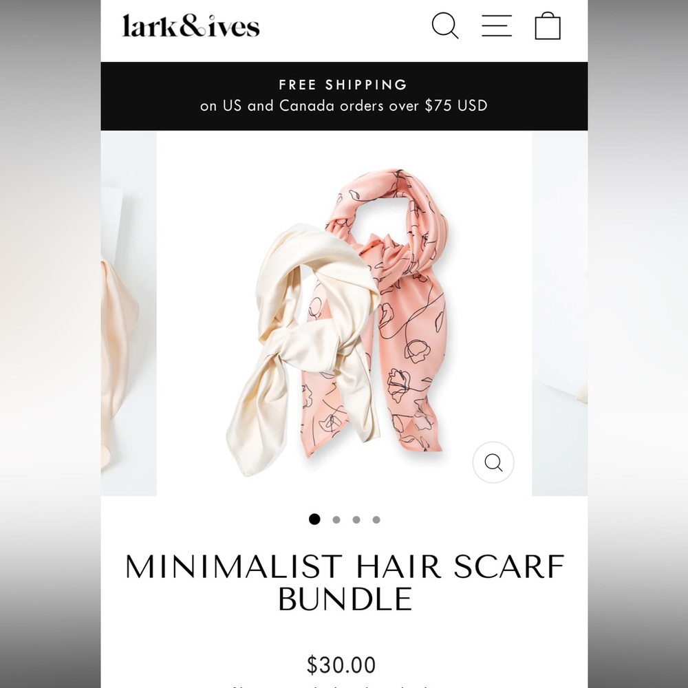 ✨2/$10✨ Lark and Ives Hair Scarf set